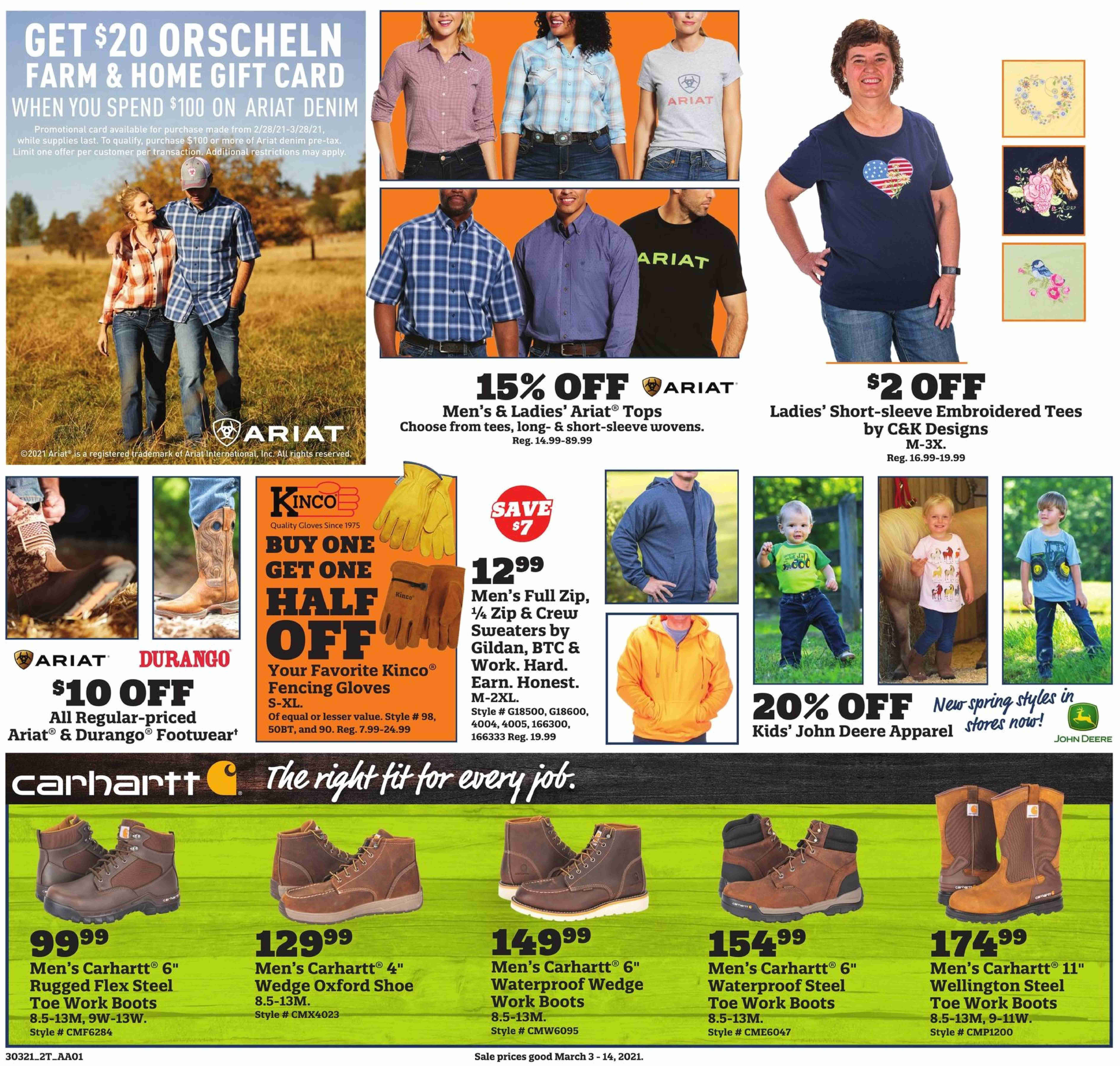 Orscheln Farm and Home Weekly Ad Flyer March 3 to March 14