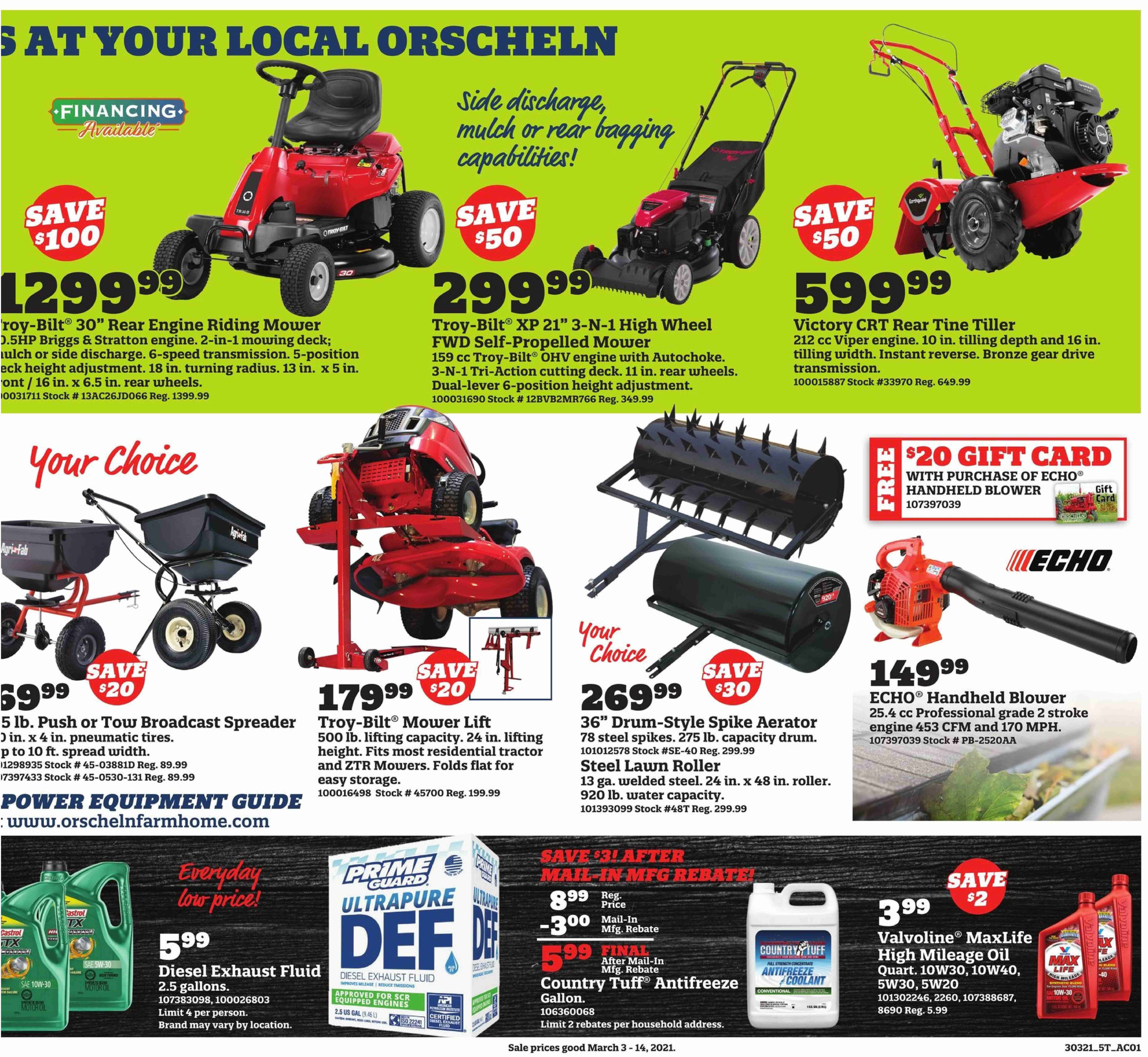 Orscheln Farm and Home Weekly Ad Flyer March 3 to March 14