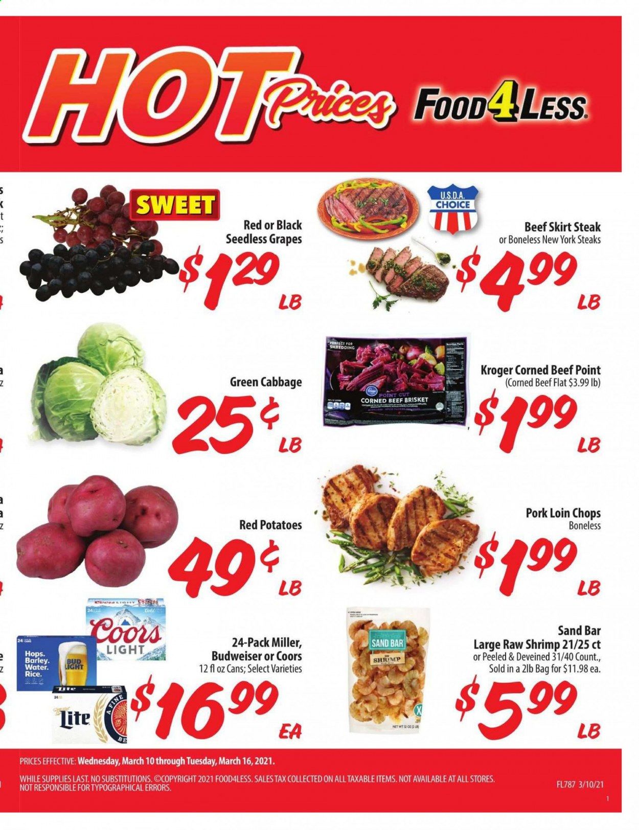 Food 4 Less (IN) Weekly Ad Flyer March 10 to March 16