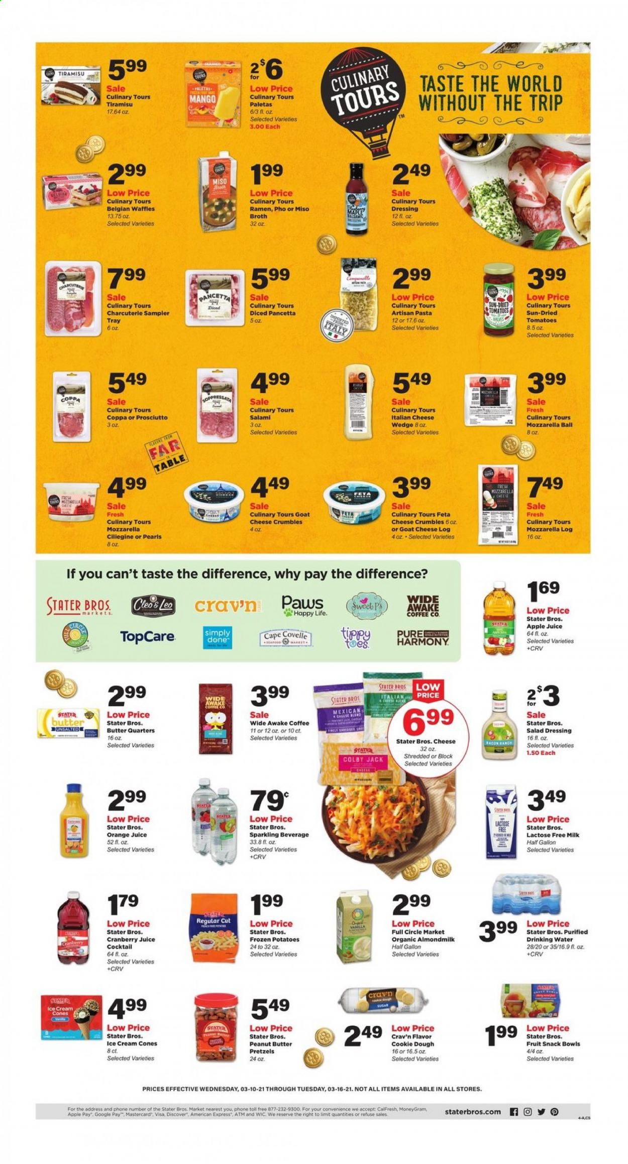 Stater Bros. Weekly Ad Flyer March 10 to March 16