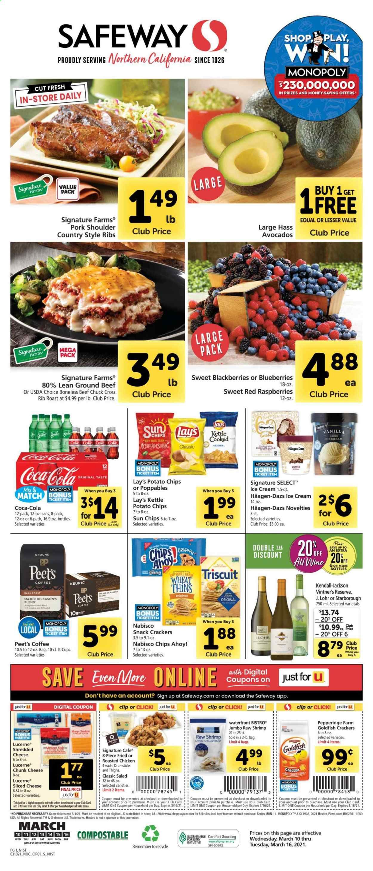 Safeway (AZ, CA, CO, HI, MD, NE, OR, VA, WA) Weekly Ad Flyer March 10 to March 16