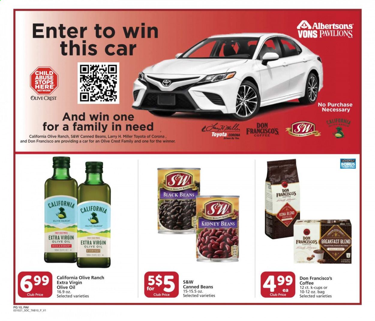Pavilions (CA) Weekly Ad Flyer March 10 to March 30