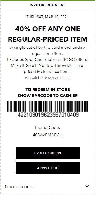 JOANN Weekly Ad Flyer March 10 to March 13
