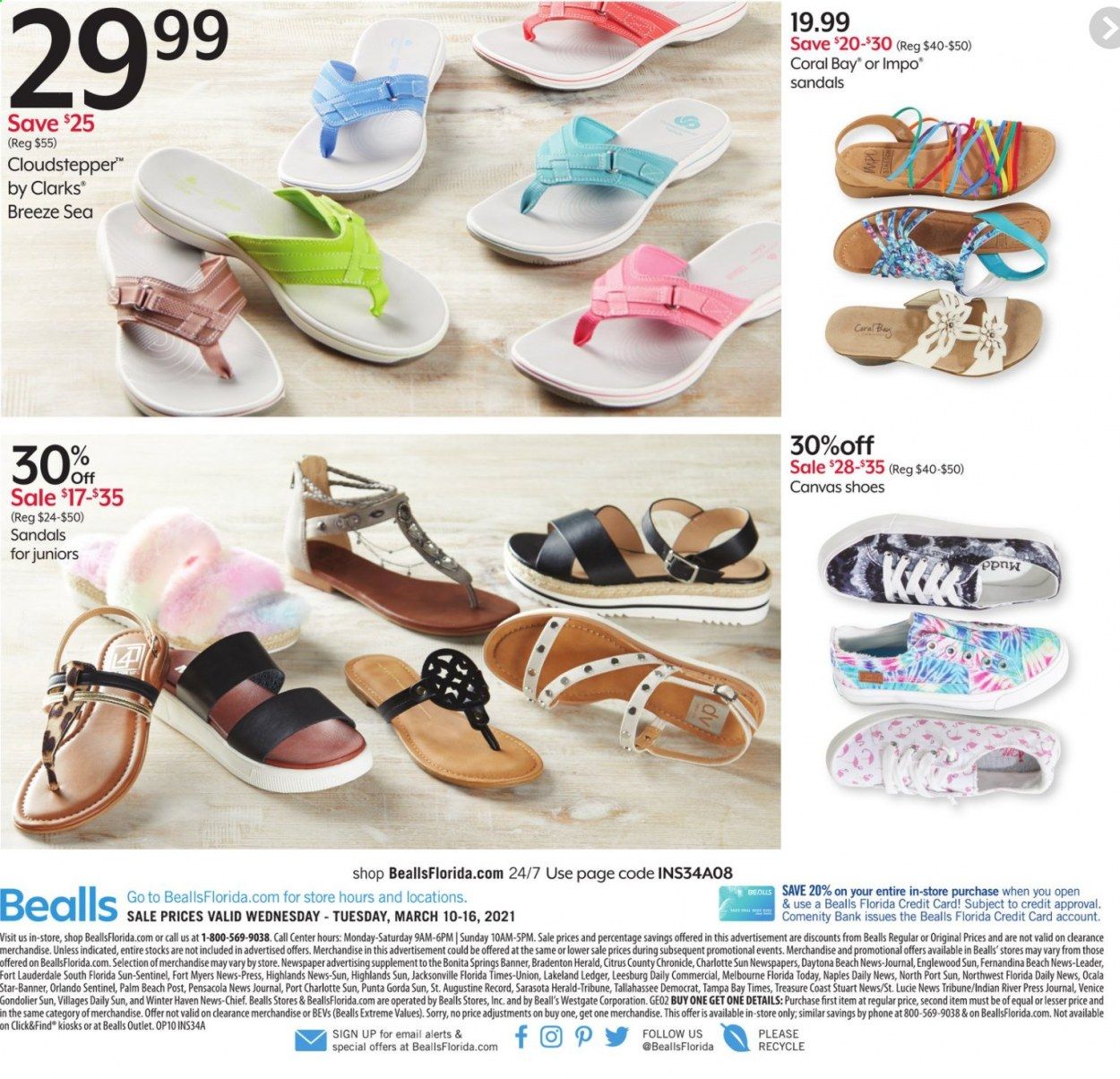 Bealls Florida Weekly Ad Flyer March 10 to March 16