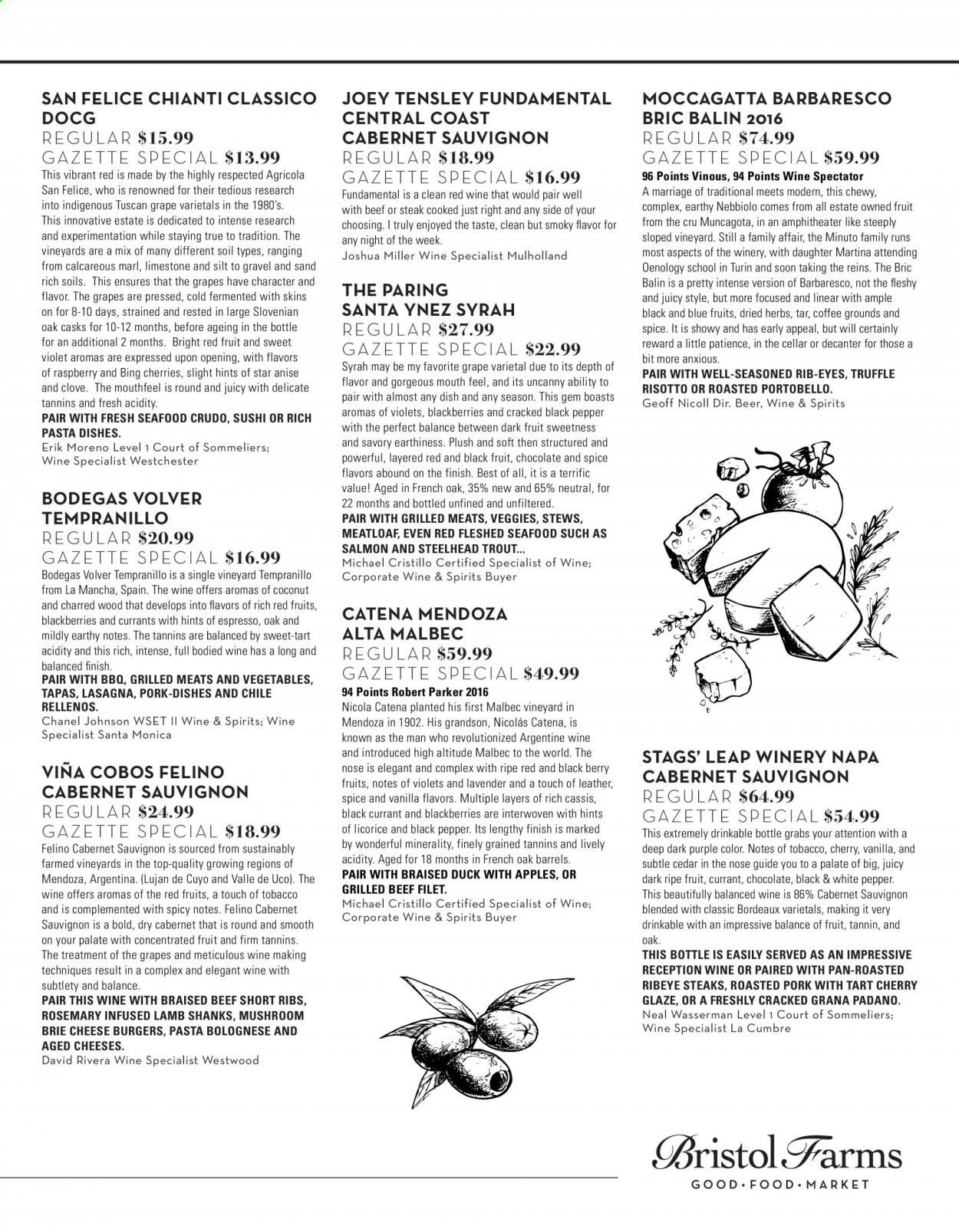 Bristol Farms (CA) Weekly Ad Flyer March 1 to March 31