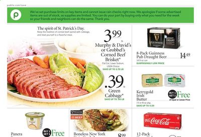 Publix (AL, FL, GA, NC, SC, TN) Weekly Ad Flyer March 11 to March 17