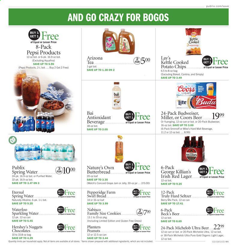 Publix (AL, FL, GA, NC, SC, TN) Weekly Ad Flyer March 11 to March 17