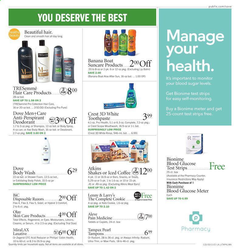 Publix (AL, FL, GA, NC, SC, TN) Weekly Ad Flyer March 11 to March 17