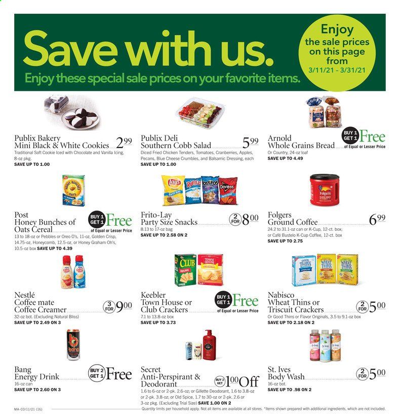 Publix (AL, FL, GA, NC, SC, TN) Weekly Ad Flyer March 11 to March 17