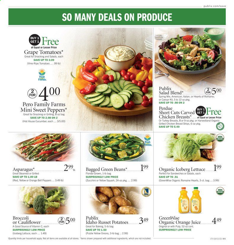 Publix (AL, FL, GA, NC, SC, TN) Weekly Ad Flyer March 11 to March 17