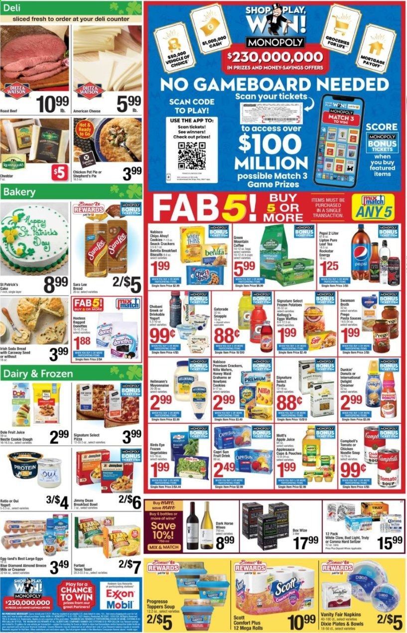 Shaw’s (MA, ME, NH, RI, VT) Weekly Ad Flyer March 12 to March 18