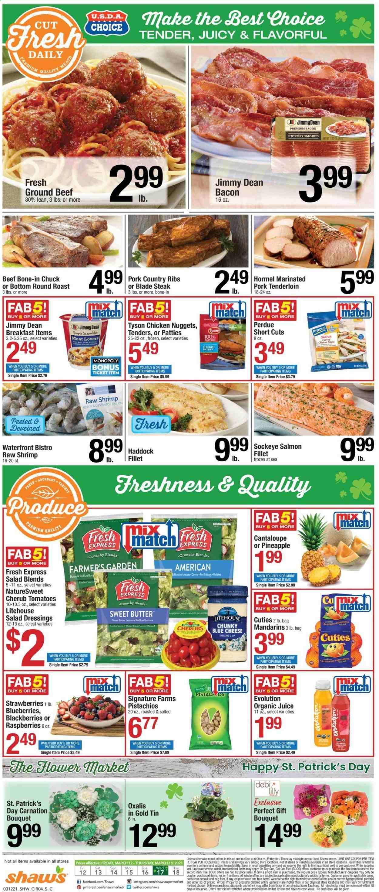 Shaw’s (MA, ME, NH, RI, VT) Weekly Ad Flyer March 12 to March 18