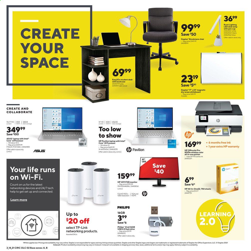 Staples Weekly Ad Flyer March 14 to March 20