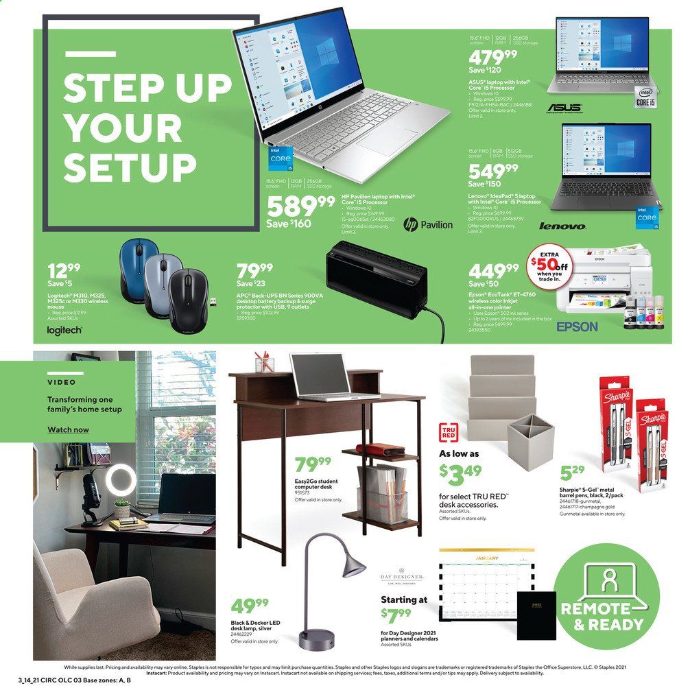 Staples Weekly Ad Flyer March 14 to March 20