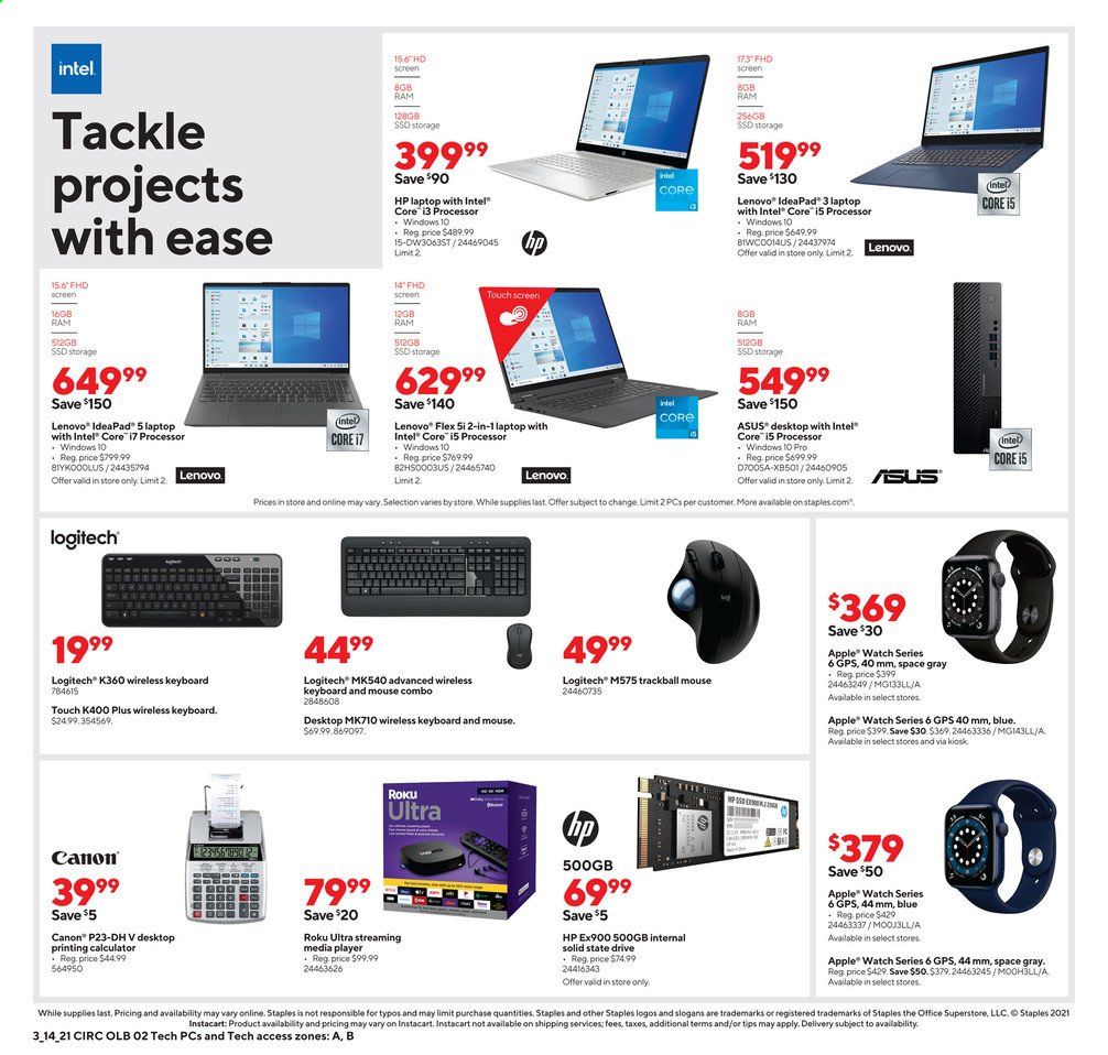 Staples Weekly Ad Flyer March 14 to March 20