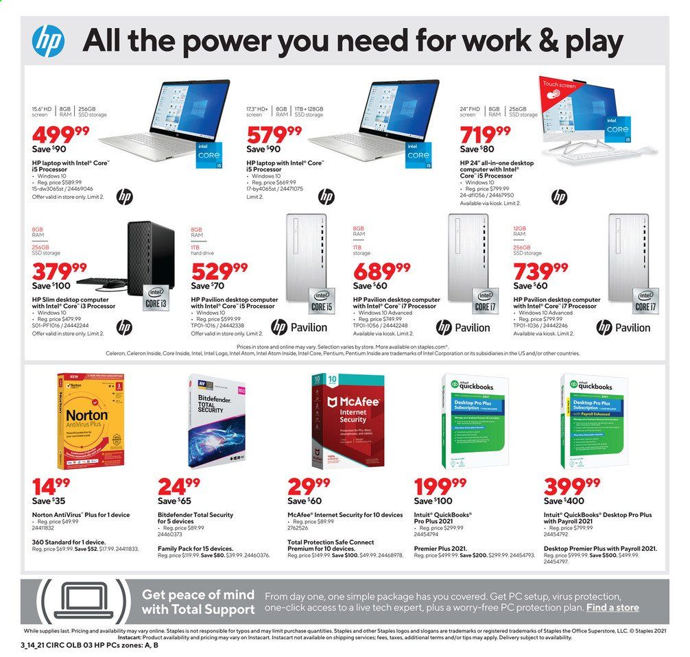 Staples Weekly Ad Flyer March 14 to March 20