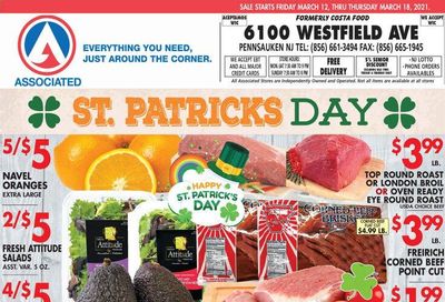 Associated Supermarkets Weekly Ad Flyer March 12 to March 18