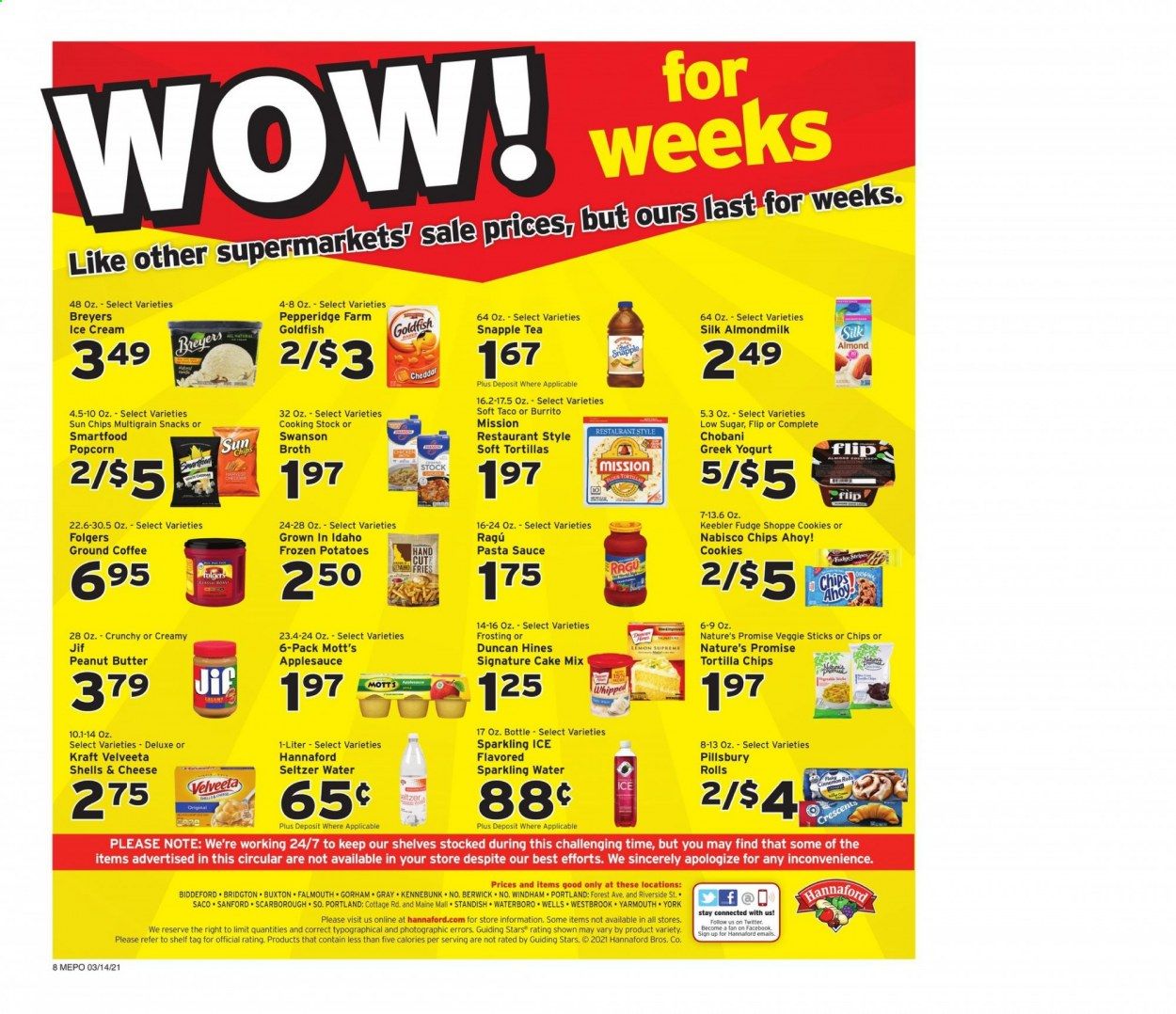 Hannaford (ME) Weekly Ad Flyer March 14 to March 20