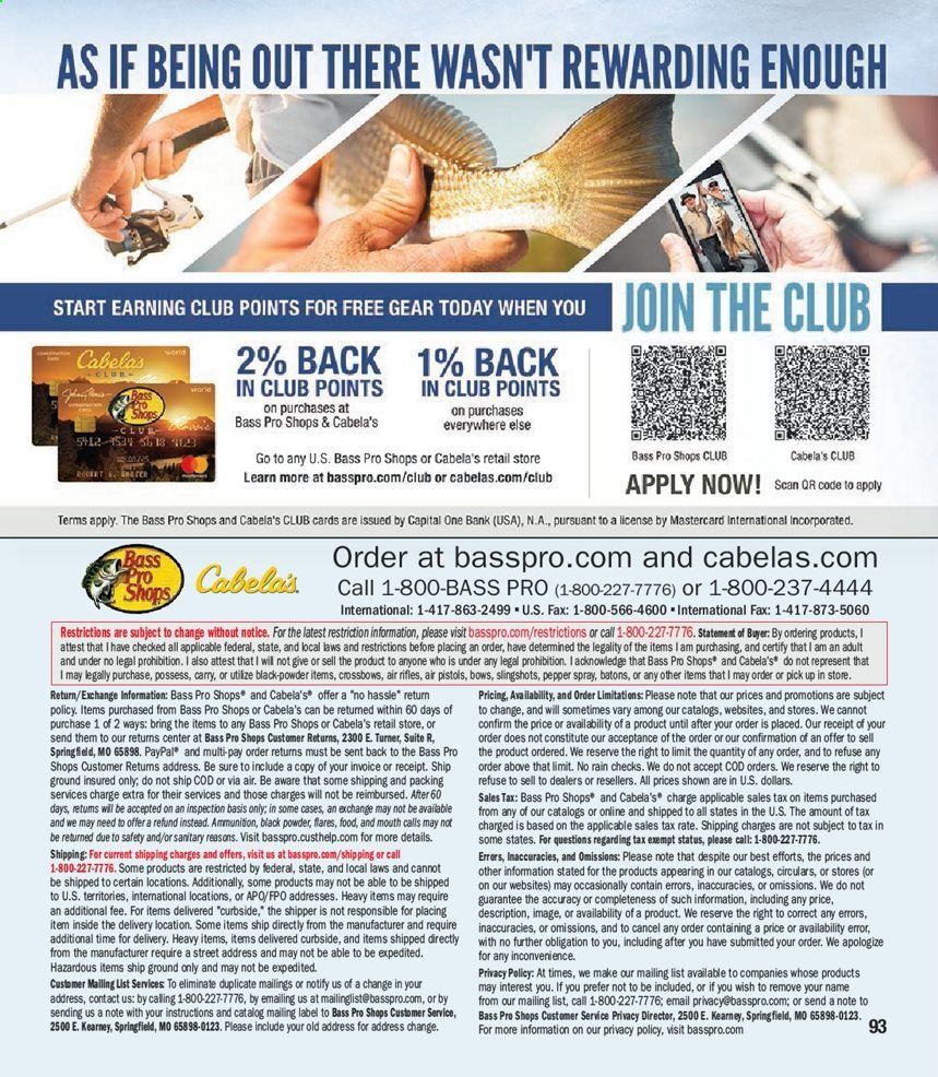 Cabela's Weekly Ad Flyer March 13 to December 25