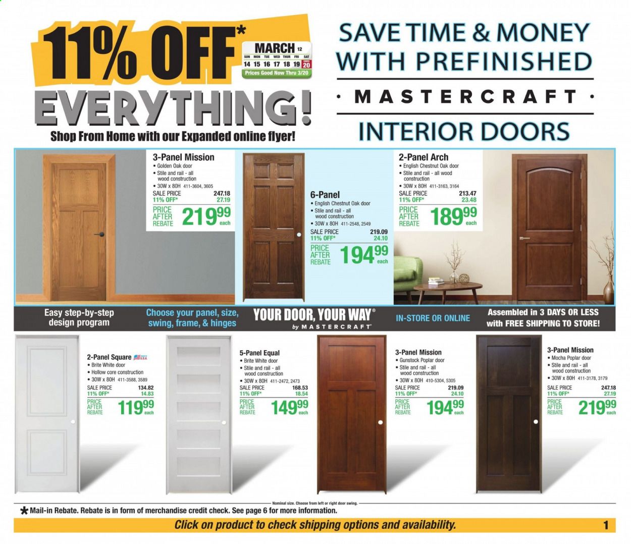 Menards Weekly Ad Flyer March 14 to March 20