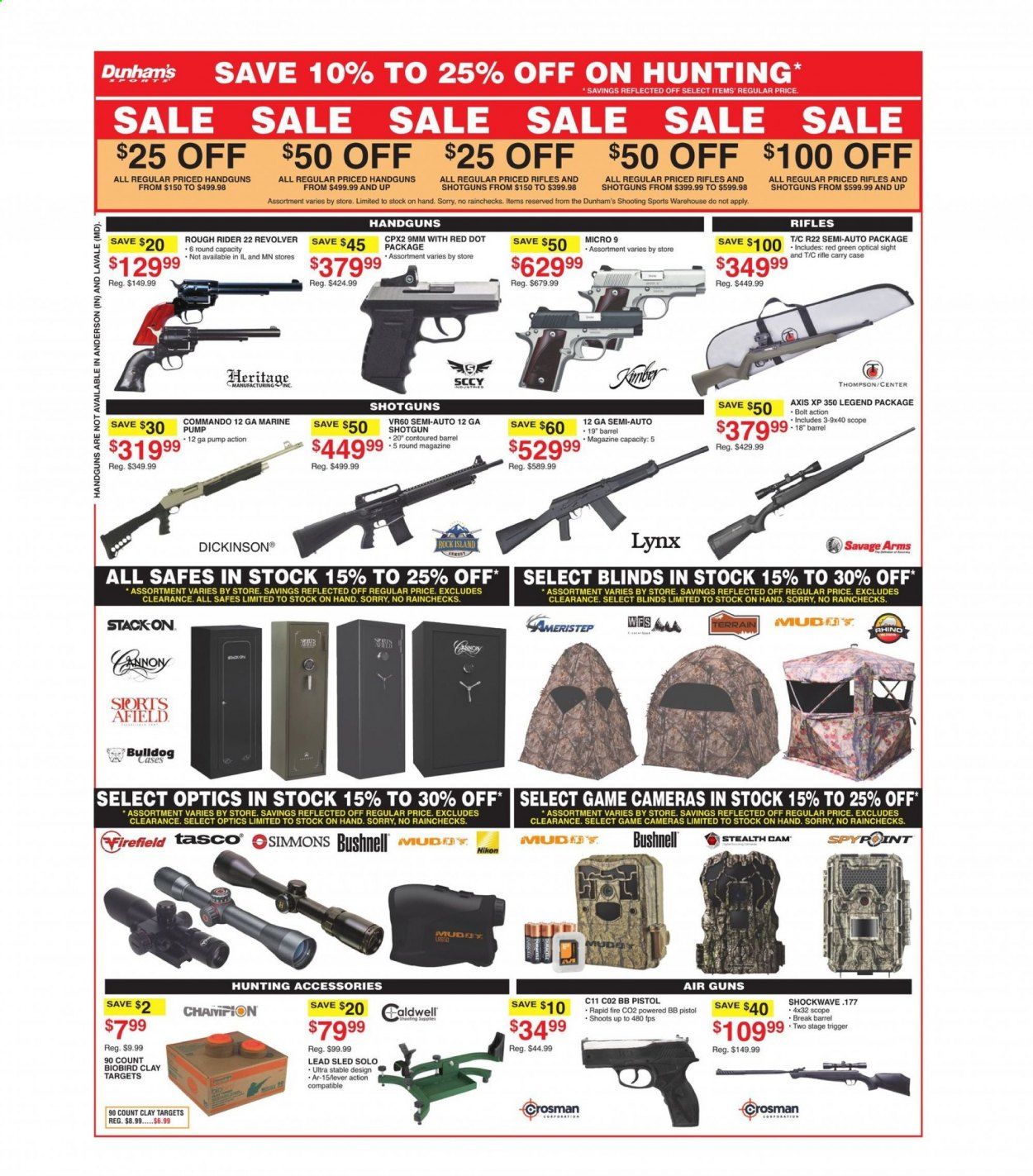 Dunham's Sports (IN, OH, PA, TN, WV) Weekly Ad Flyer March 13 to March 18