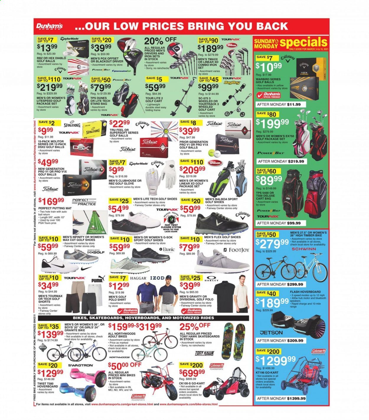 Dunham's Sports (MI, PA, WI) Weekly Ad Flyer March 13 to March 18