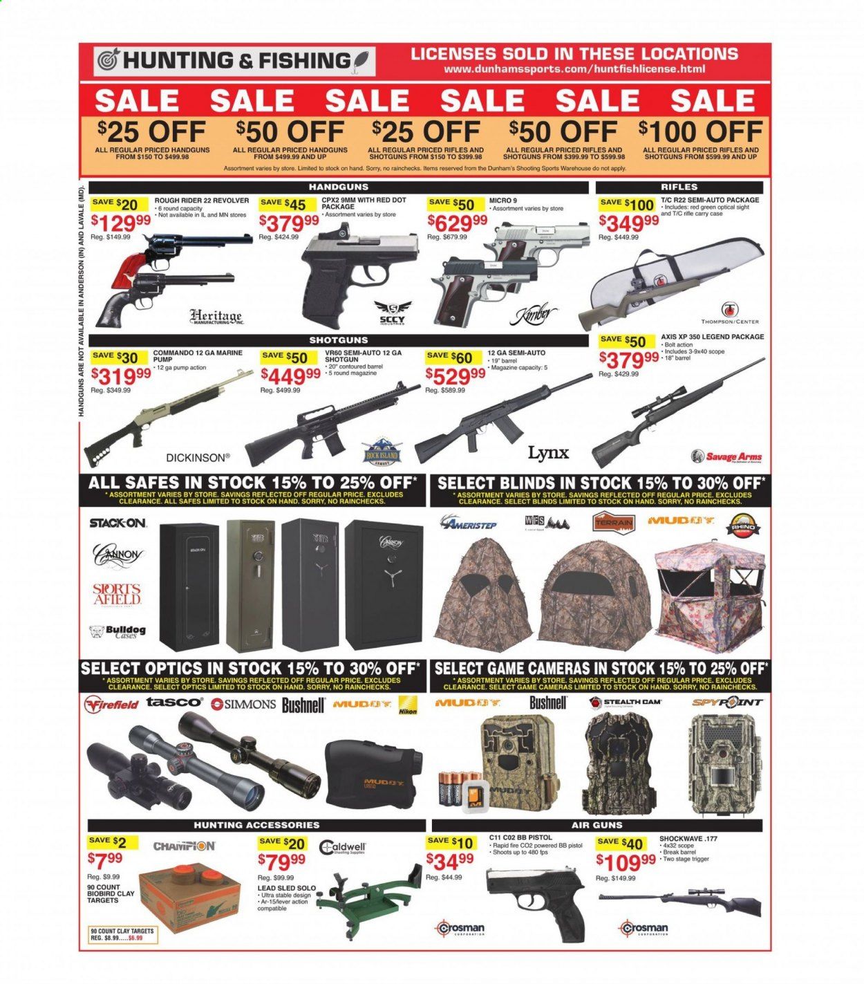 Dunham's Sports (MI, PA, WI) Weekly Ad Flyer March 13 to March 18