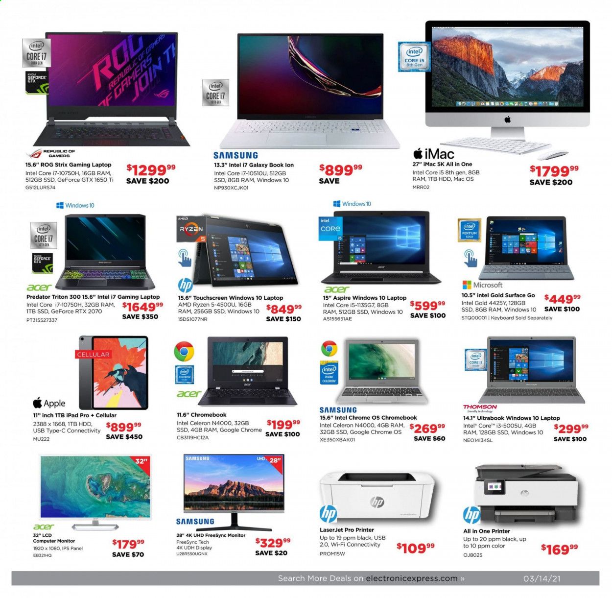 Electronic Express Weekly Ad Flyer March 14 to March 20