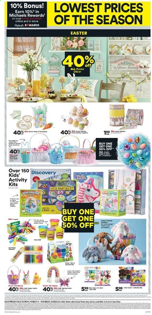 Michaels Weekly Ad Flyer March 14 to March 20