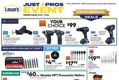 Lowe's Weekly Ad Flyer March 15 to March 26
