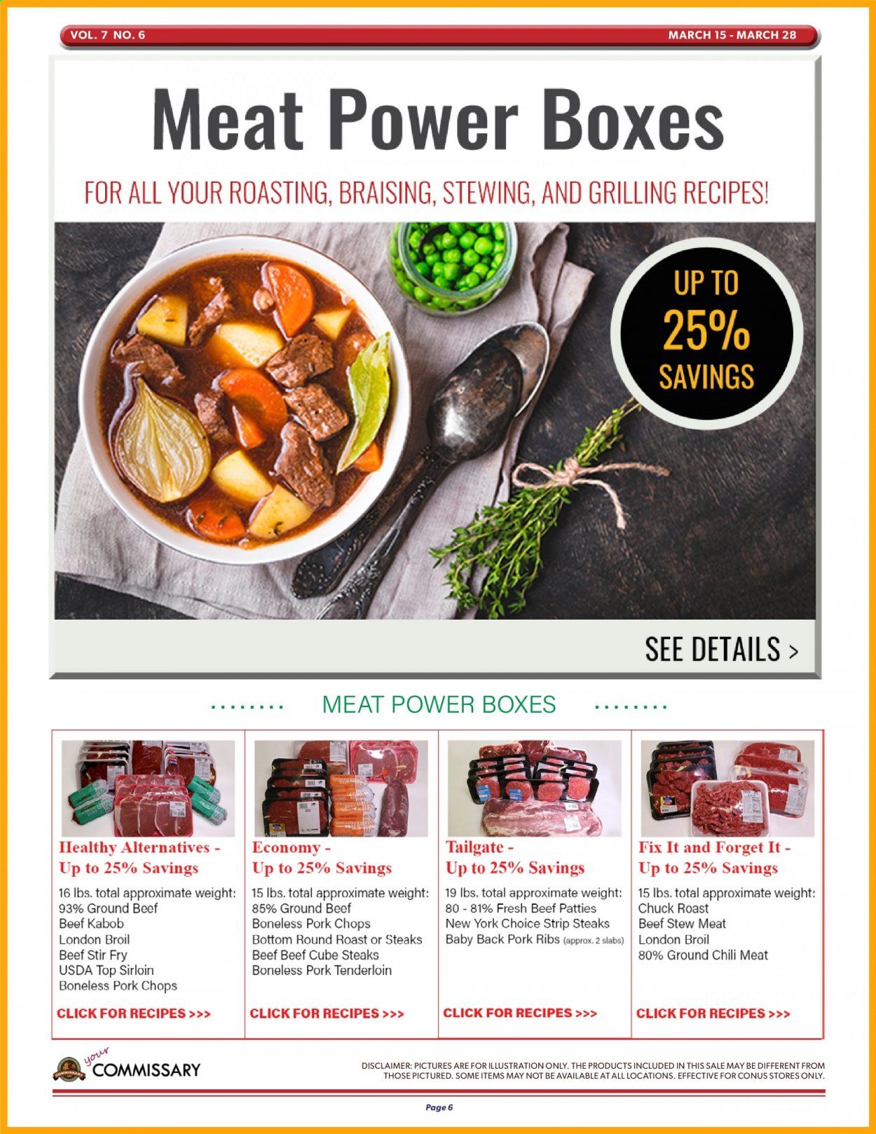 Commissary Weekly Ad Flyer March 15 to March 28