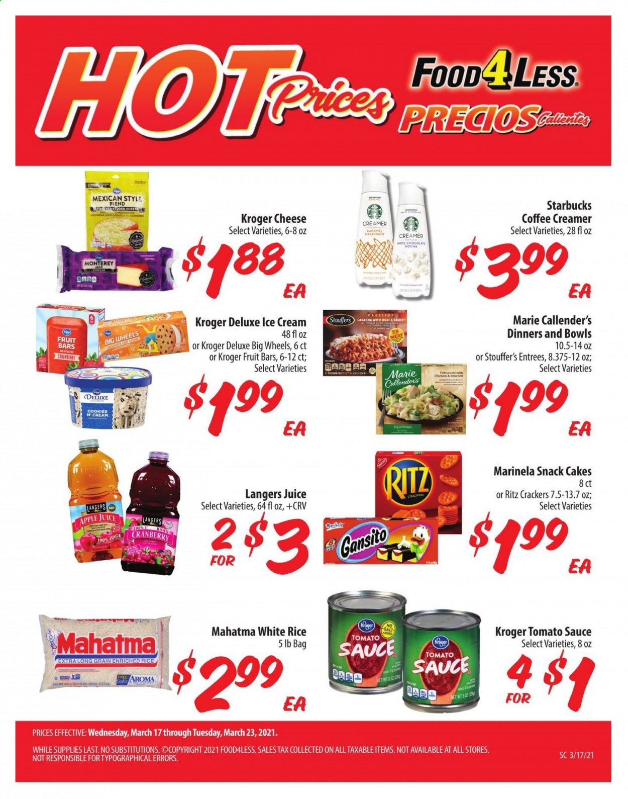 Food 4 Less (IN) Weekly Ad Flyer March 17 to March 23