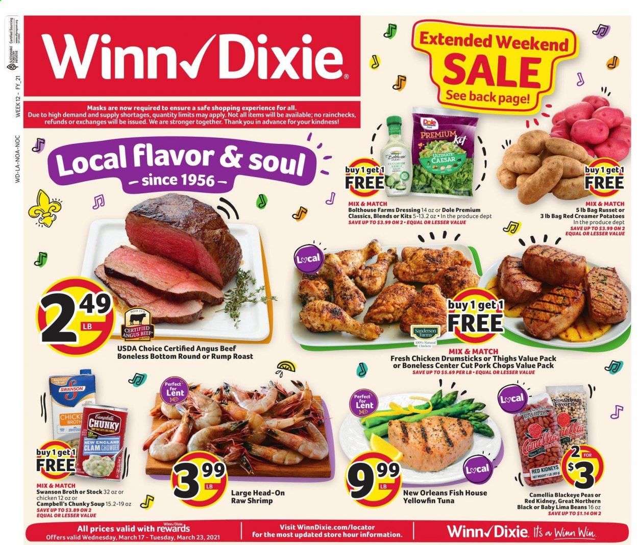 Winn Dixie (AL, FL, GA, LA, MS) Weekly Ad Flyer March 17 to March 23