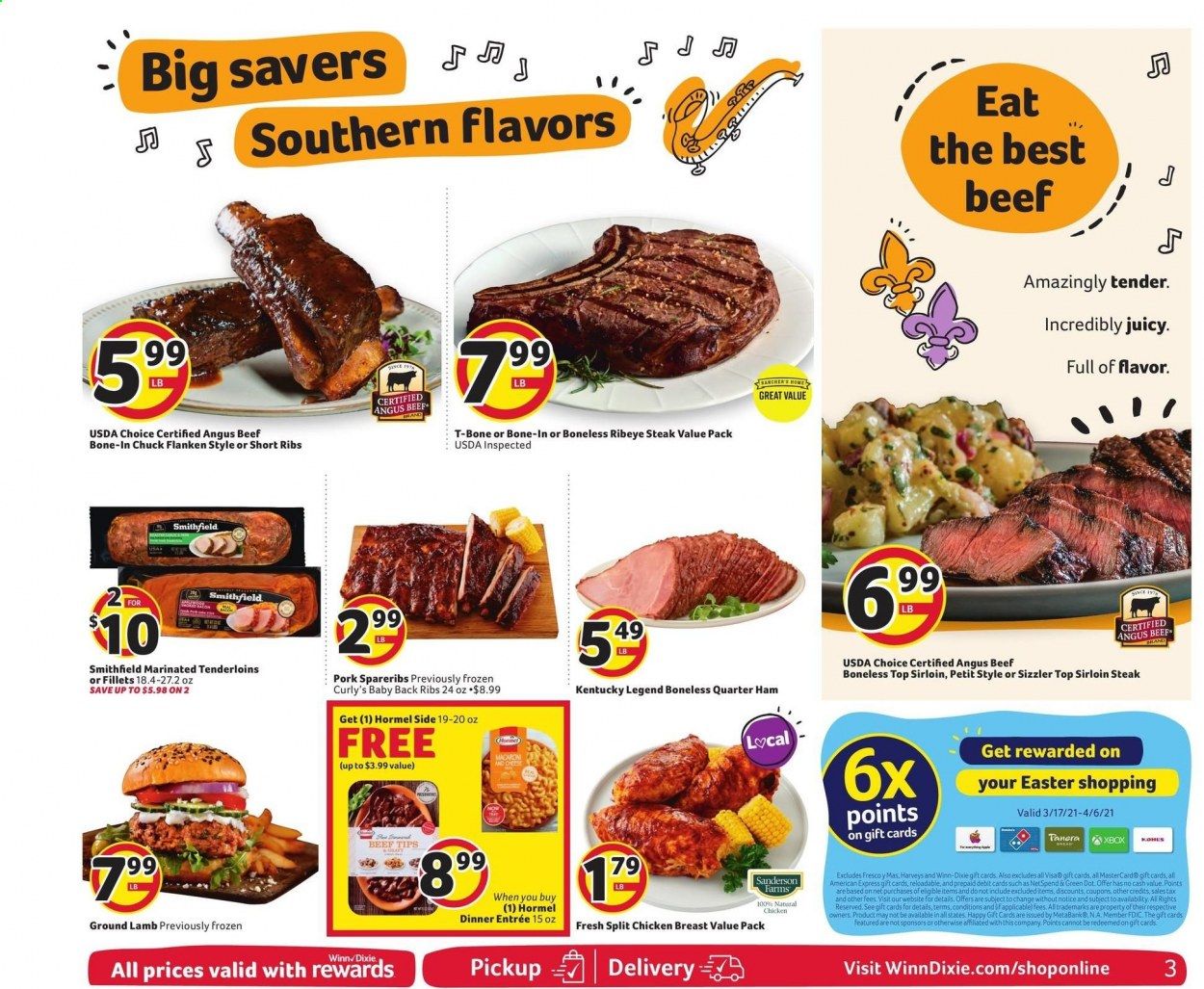 Winn Dixie (AL, FL, GA, LA, MS) Weekly Ad Flyer March 17 to March 23