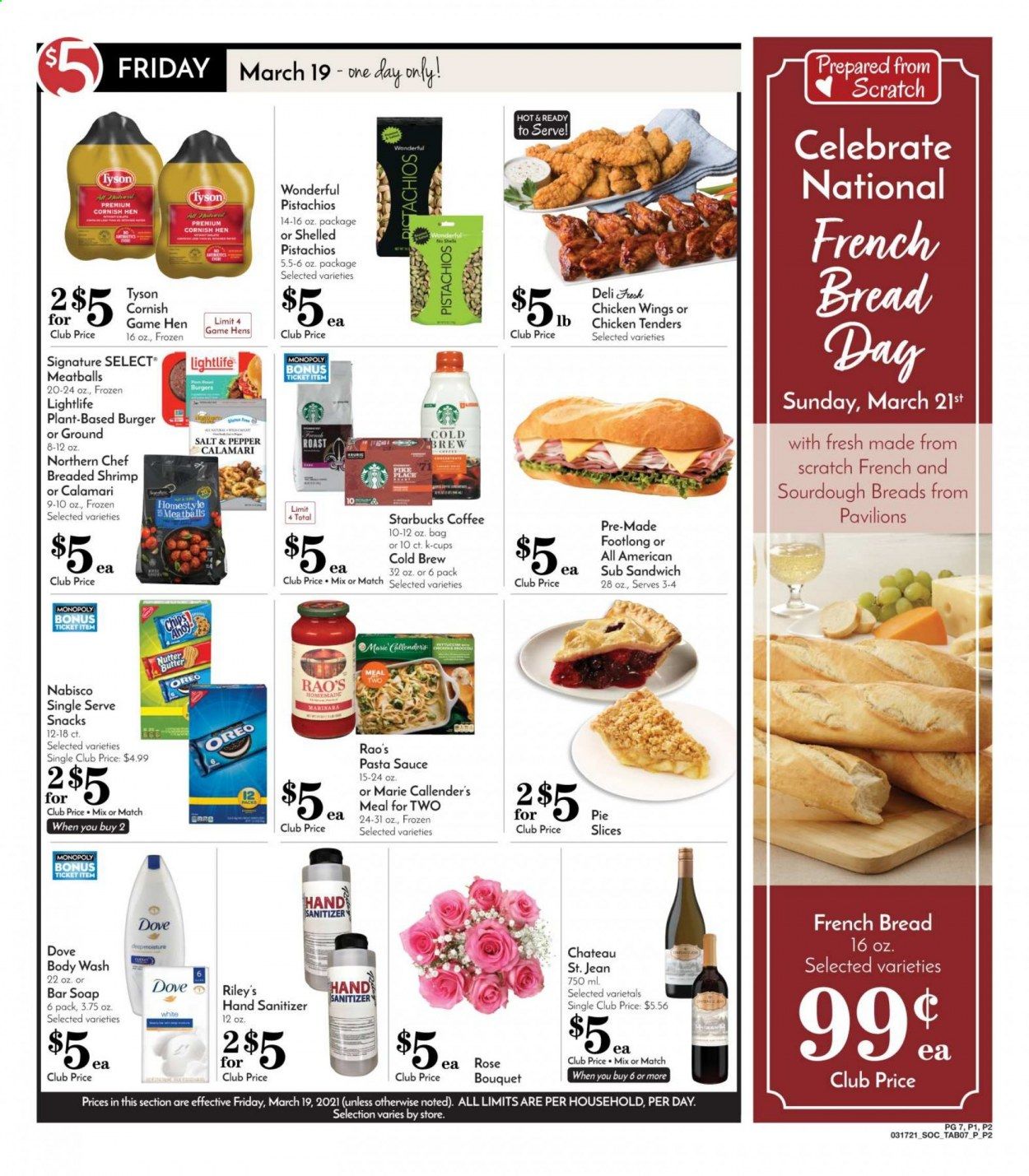 Pavilions (CA) Weekly Ad Flyer March 17 to March 23