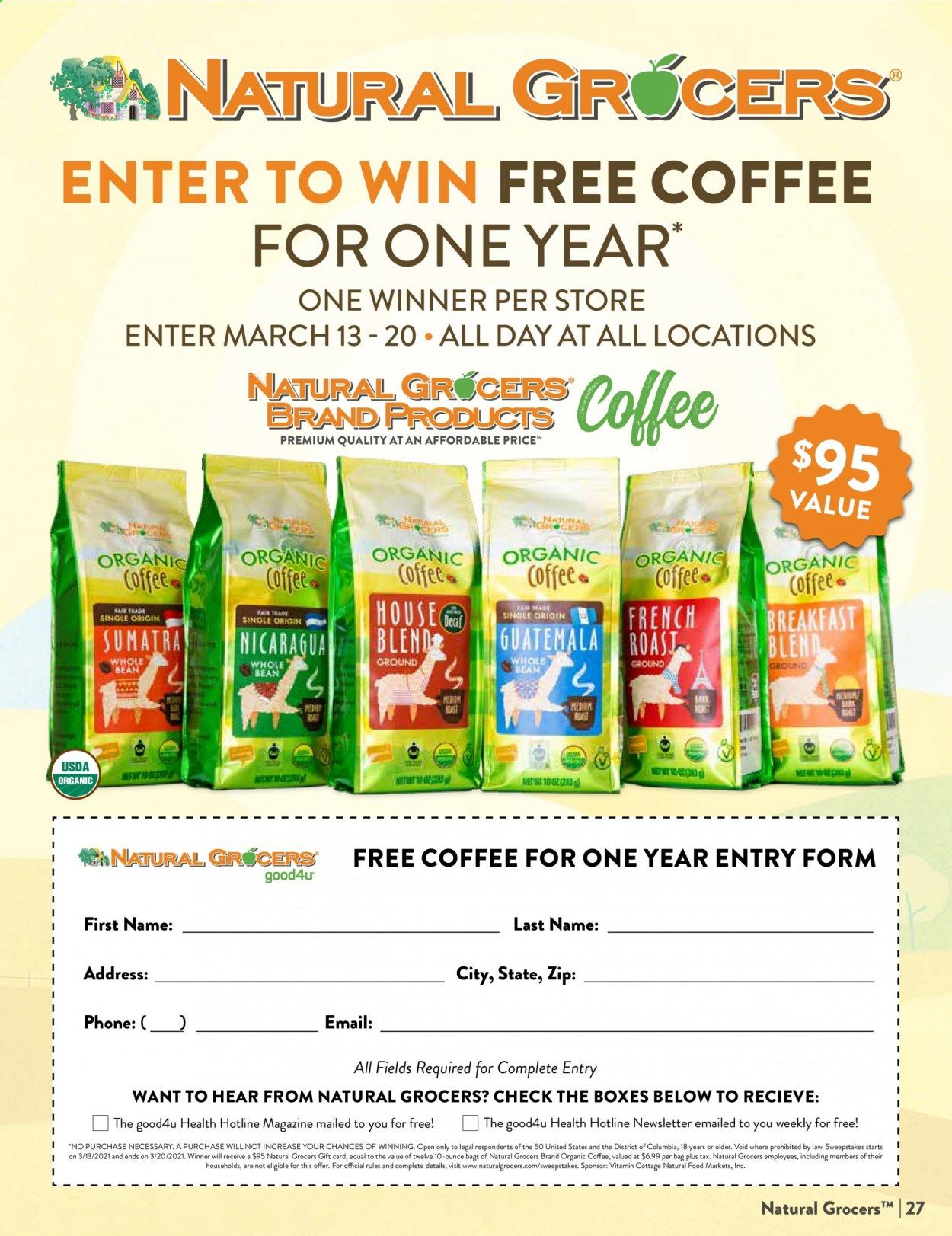 Natural Grocers Weekly Ad Flyer February 26 to March 27