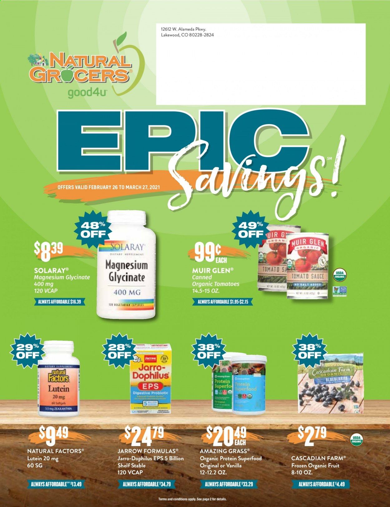 Natural Grocers Weekly Ad Flyer February 26 to March 27
