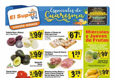 El Super (AZ, CA, NM, NV, TX) Weekly Ad Flyer March 17 to March 23