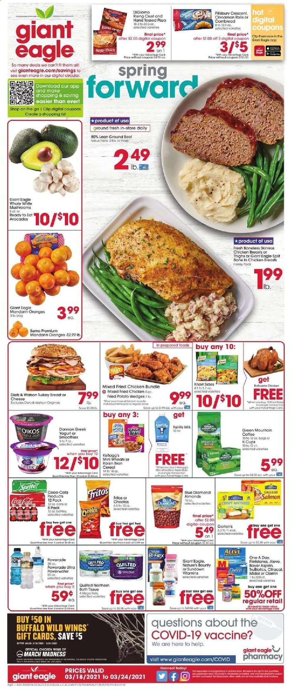 Giant Eagle (IN, MD, OH, PA, WV) Weekly Ad Flyer March 18 to March 24