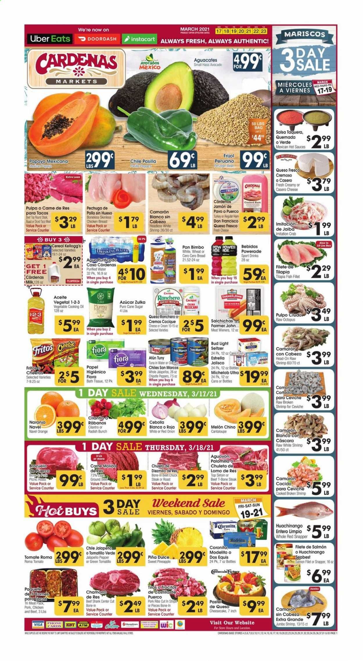 Cardenas (CA, NV) Weekly Ad Flyer March 17 to March 23