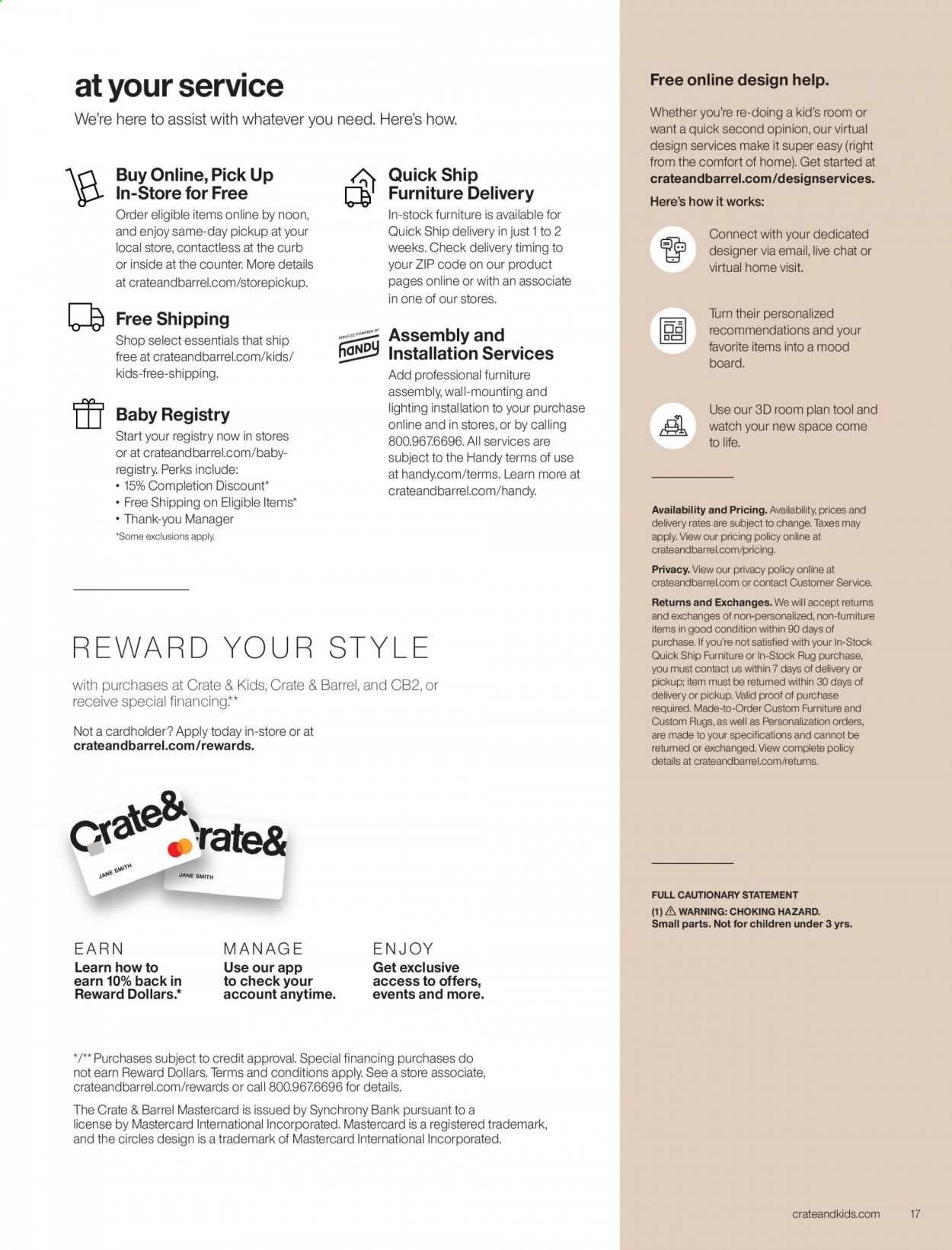 Crate & Barrel Weekly Ad Flyer March 18 to March 25