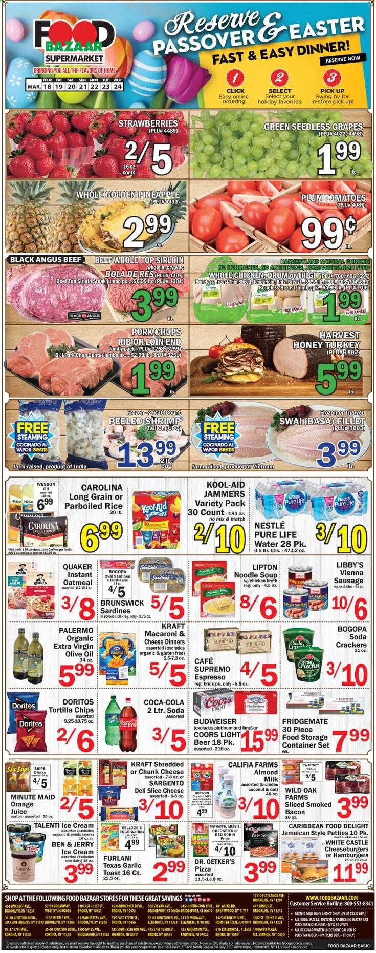 Food Bazaar (CT, NJ, NY) Weekly Ad Flyer March 18 to March 24