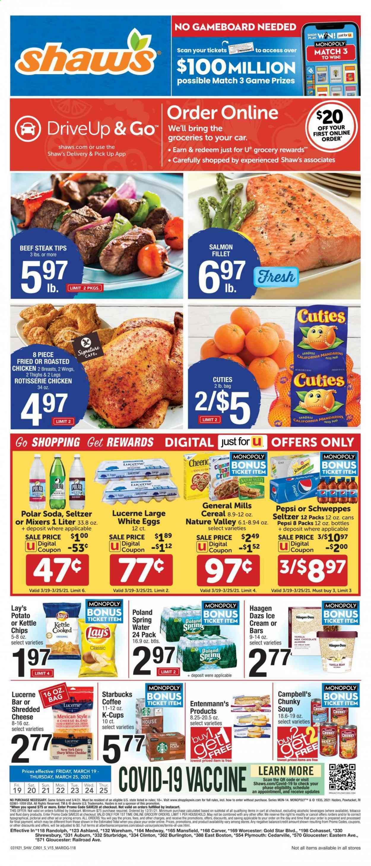 Shaw’s (MA, ME, NH, RI, VT) Weekly Ad Flyer March 19 to March 25