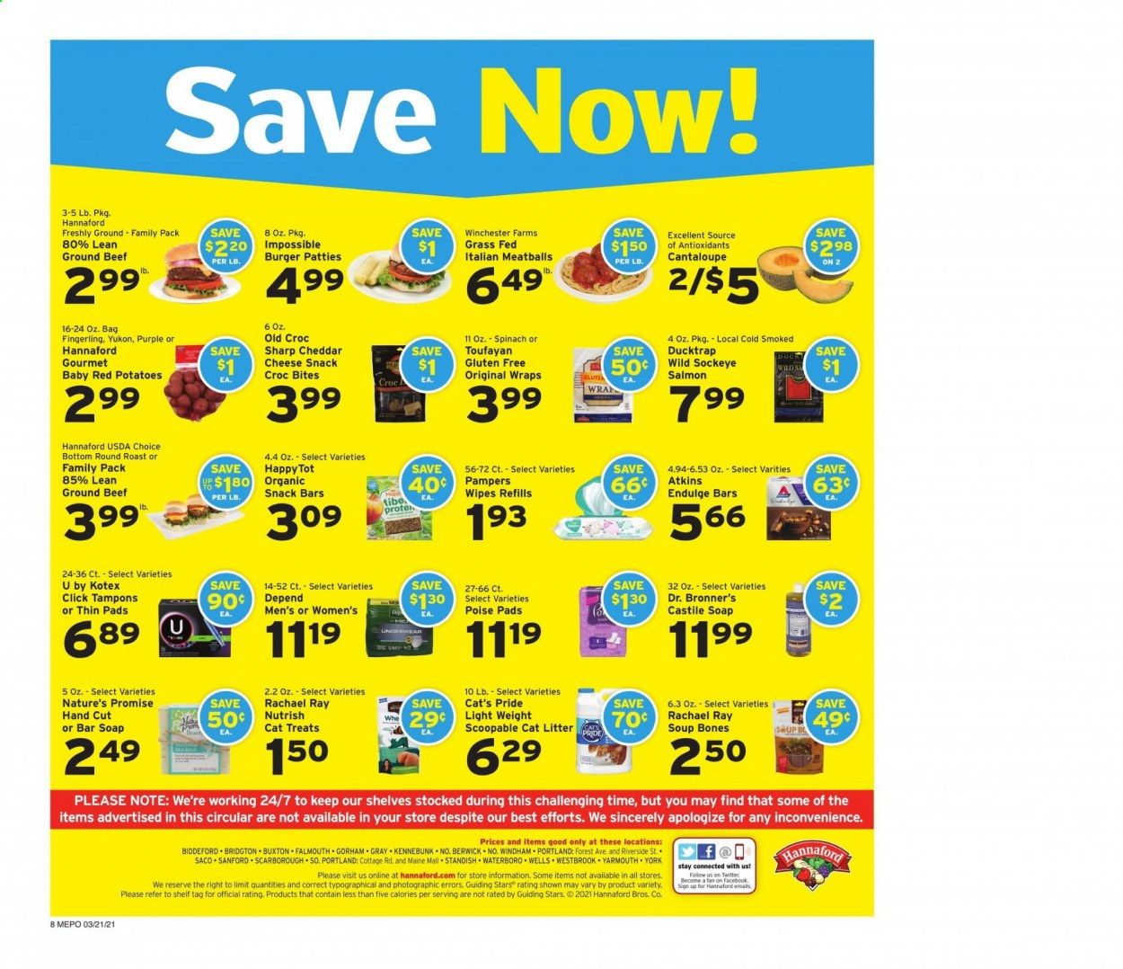 Hannaford (ME) Weekly Ad Flyer March 21 to March 27