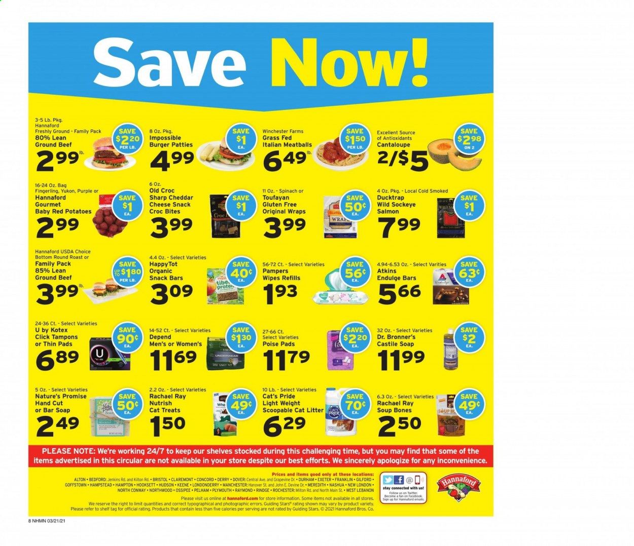 Hannaford (NH) Weekly Ad Flyer March 21 to March 27