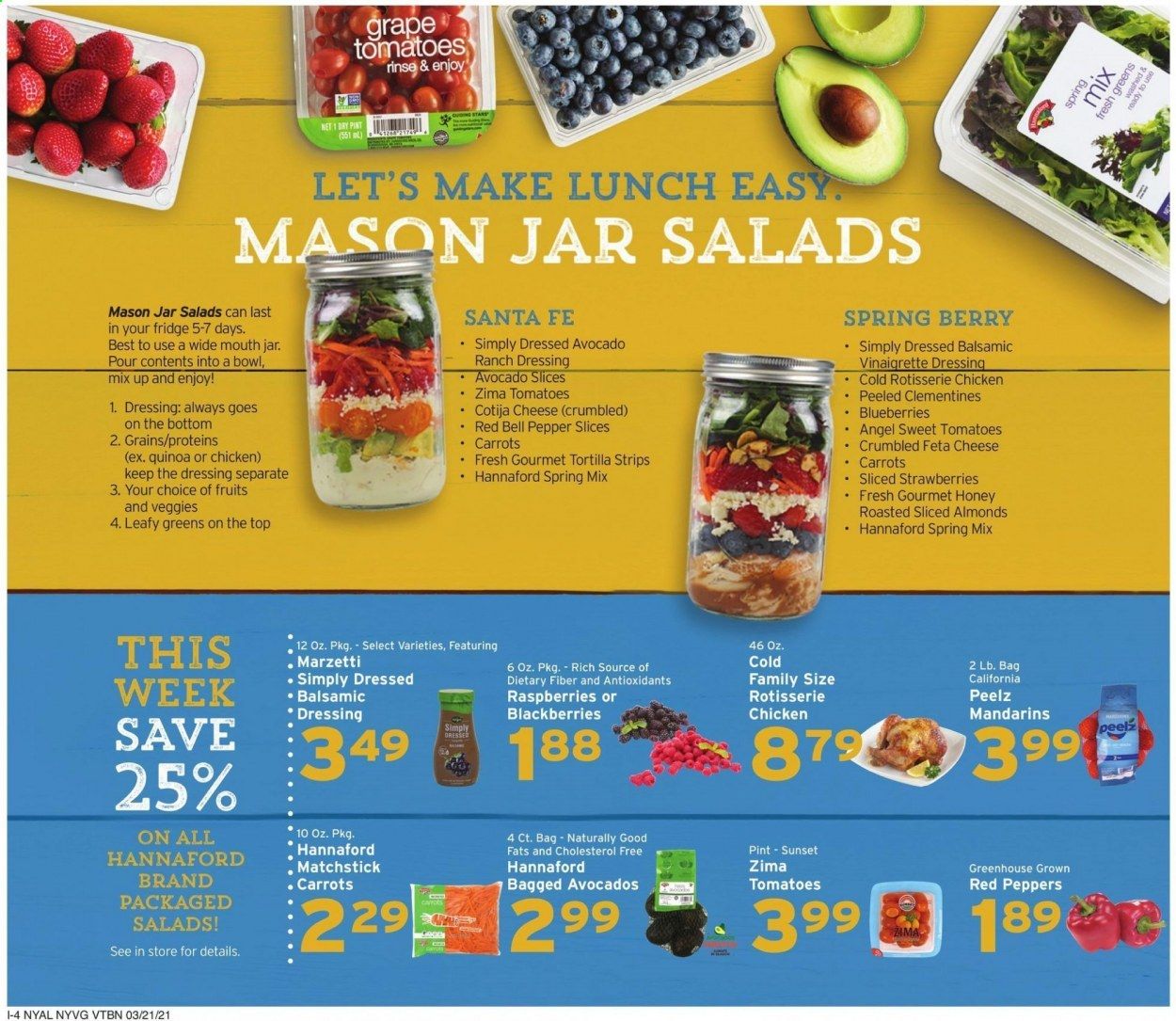 Hannaford (NY) Weekly Ad Flyer March 21 to March 27