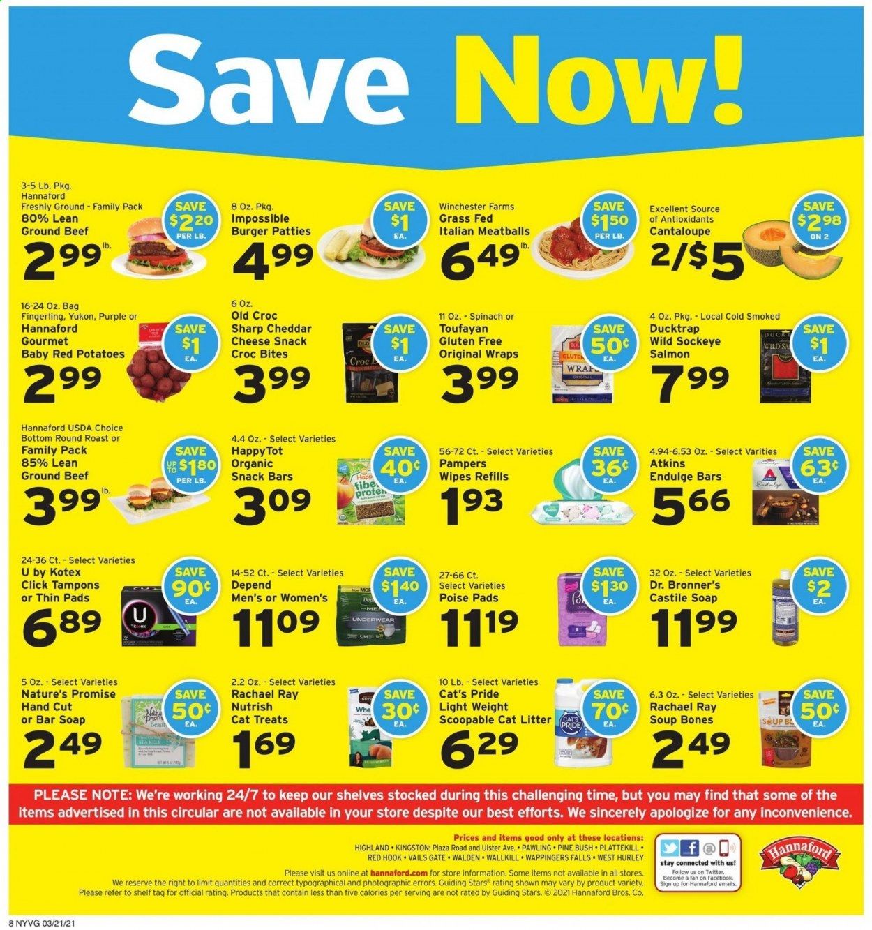 Hannaford (NY) Weekly Ad Flyer March 21 to March 27