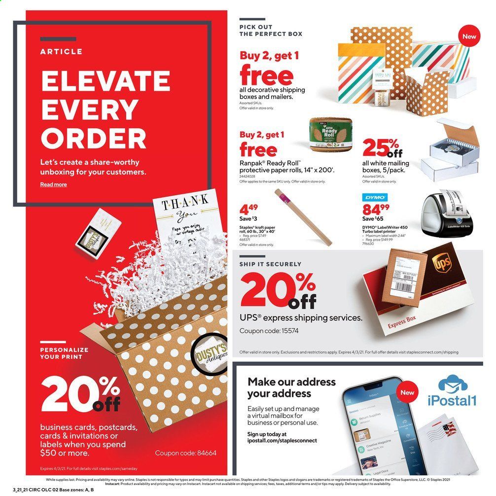 Staples Weekly Ad Flyer March 21 to March 27