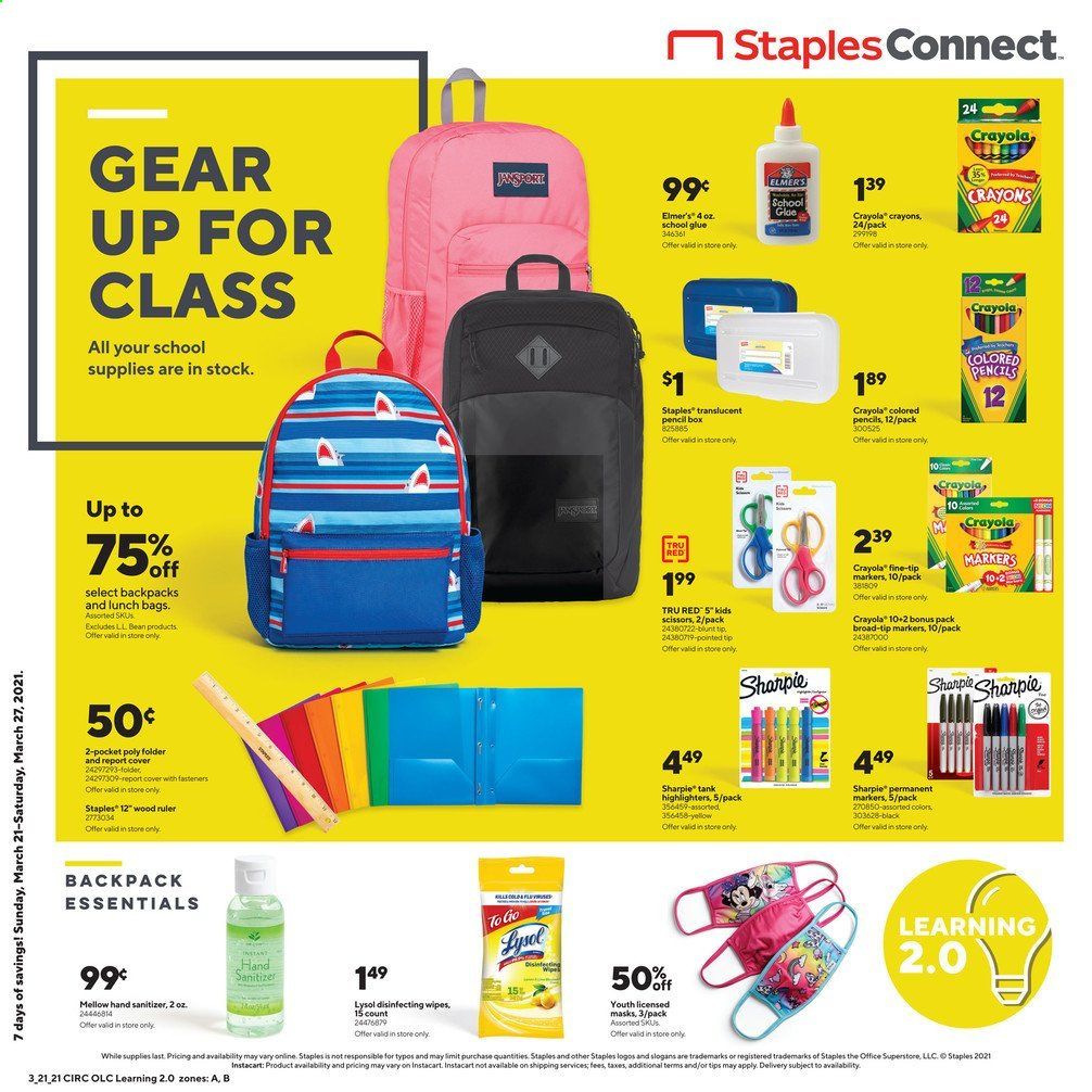 Staples Weekly Ad Flyer March 21 to March 27