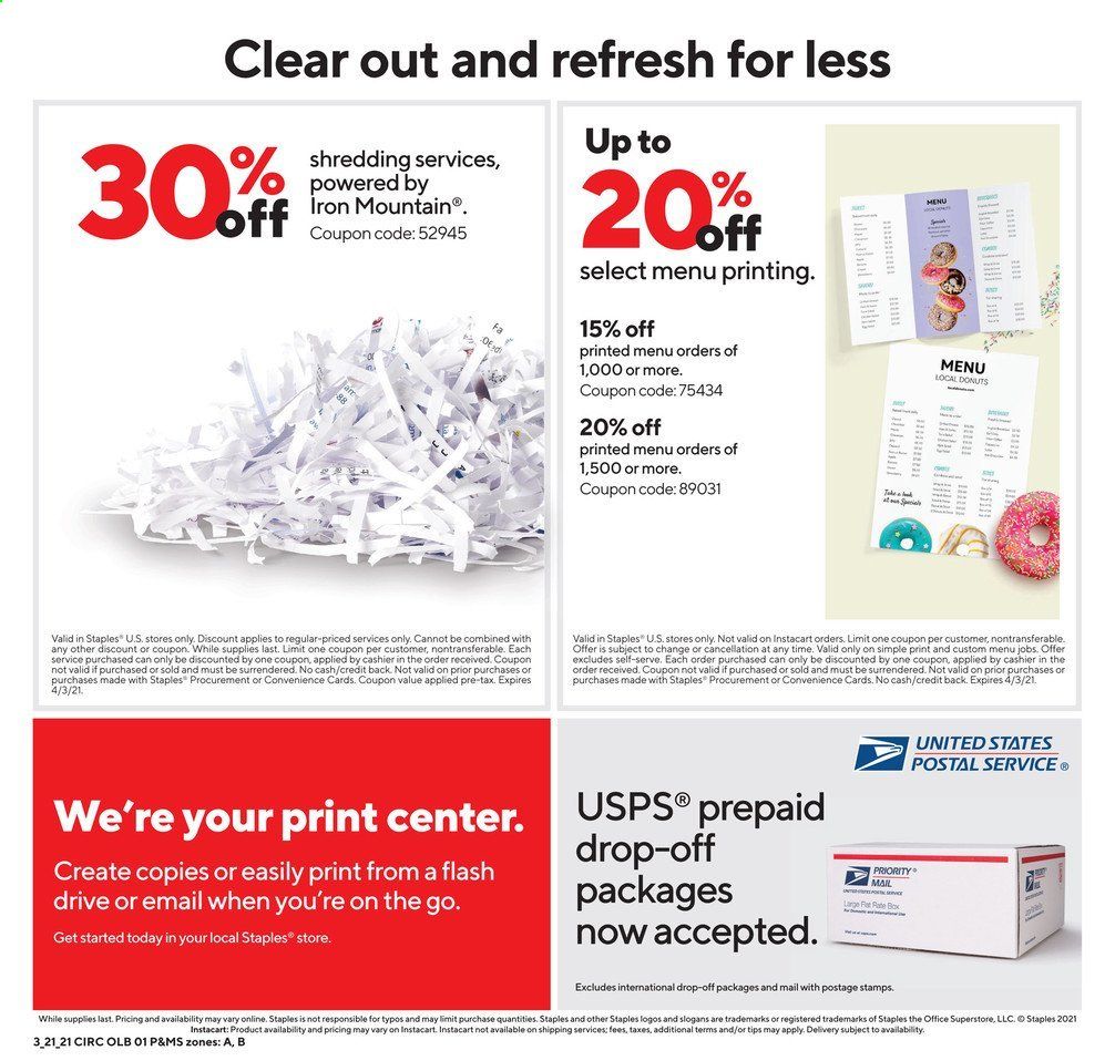 Staples Weekly Ad Flyer March 21 to March 27